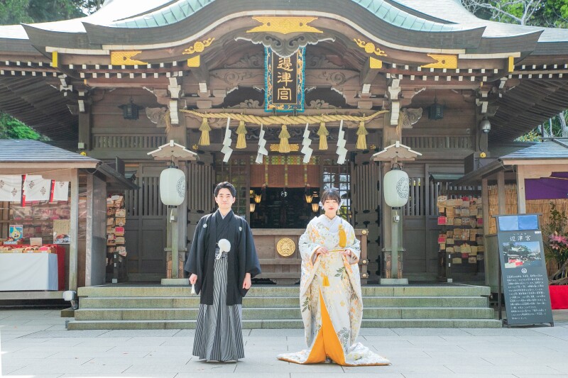 江島神社の和装前撮り