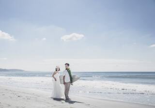 海辺のフォトウェディング
