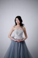 今日はウェディングドレスの撮影を行いました