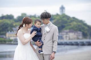 お子様も一緒のファミリーフォトウェディング