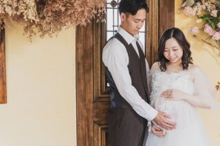 マタニティフォトウェディングの撮影