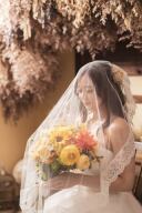 スタジオに装飾しているドライフラワー