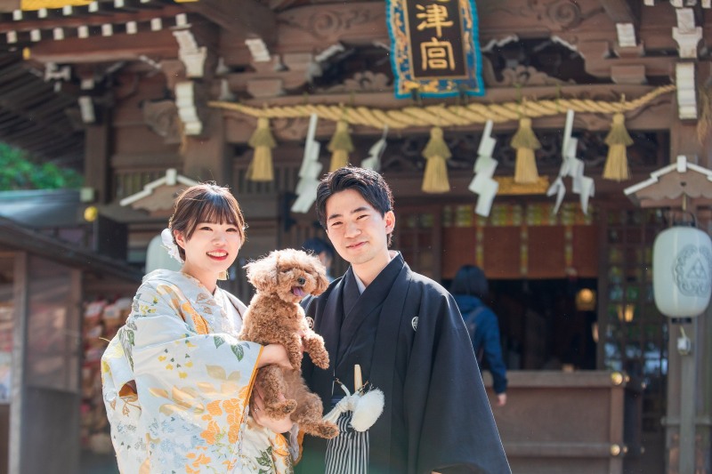 江島神社の和装前撮り