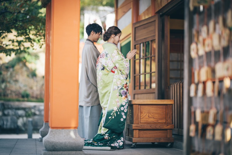お参り風ショット