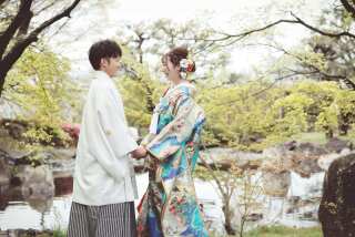 色打掛 紹介♪鮮やかなブルー系【色07】