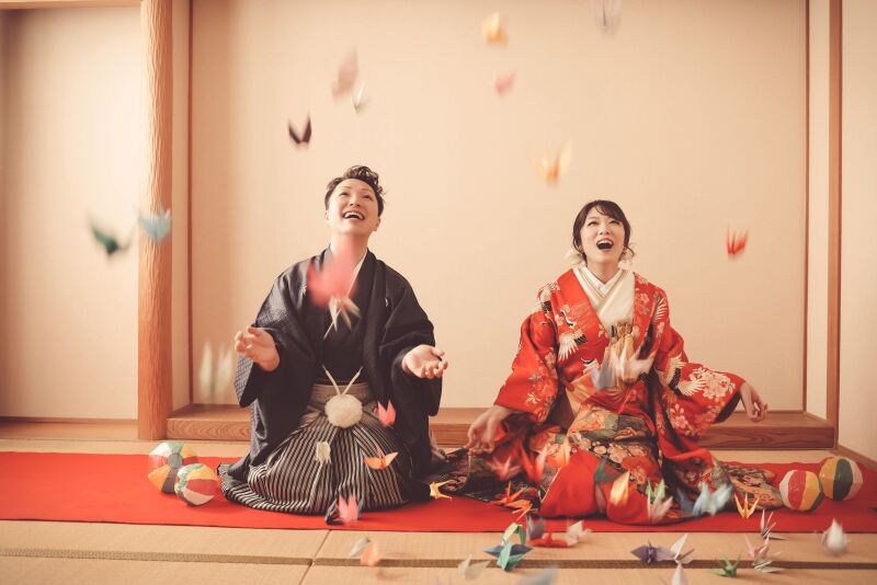 和装の定番⁉正座ショット☆彡