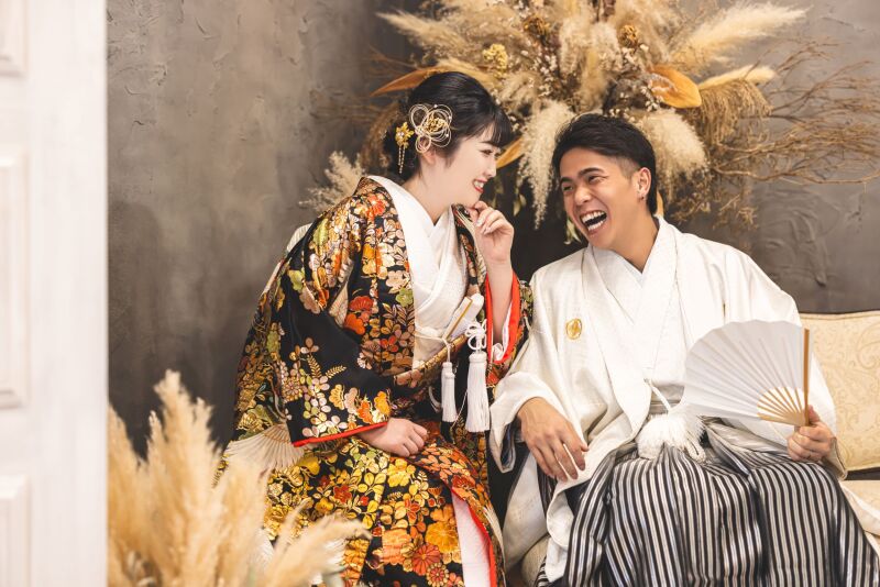 和装×ドライフラワー