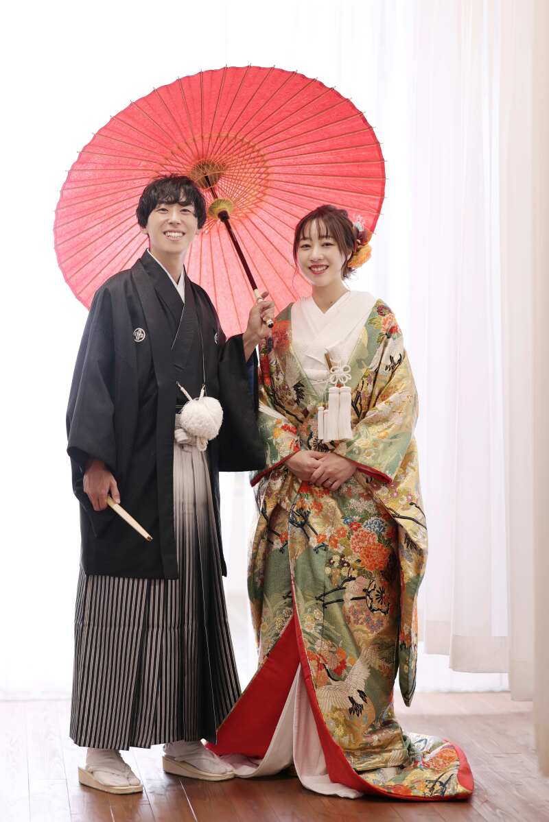 色打掛紹介♪〜上品で華やかなヒワグリーン【色04】〜