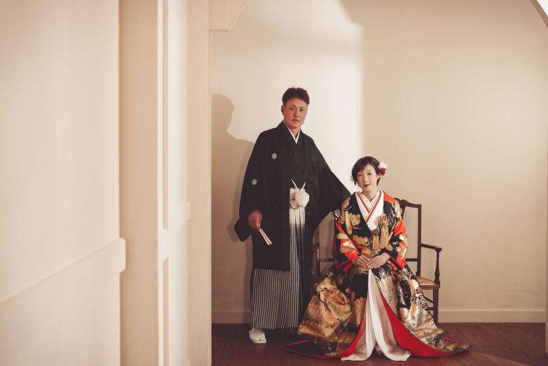 色打掛紹介♪クールで上品なブラック【色362】