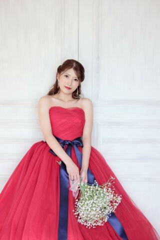 カクテルドレス紹介♪ 〜赤チュール ドレス♡〜