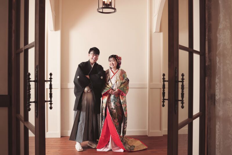 色打掛紹介♪〜上品で華やか パープル地の色打掛【色 464】〜