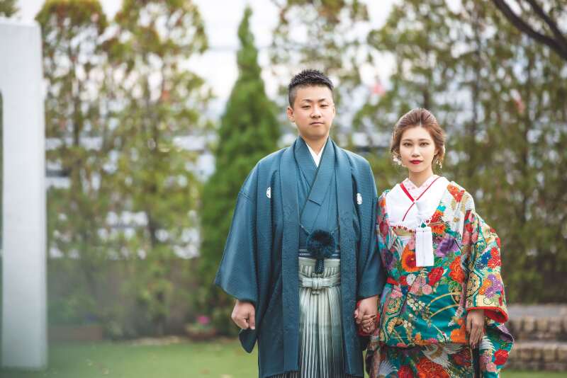 色打掛紹介♪〜上品で豪華!かっこいいグリーン【色393】〜