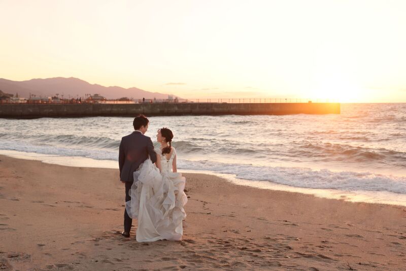 ロケーションフォト 海フォト紹介〜夕陽〜♡
