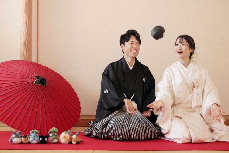 和傘をつかったお写真♪