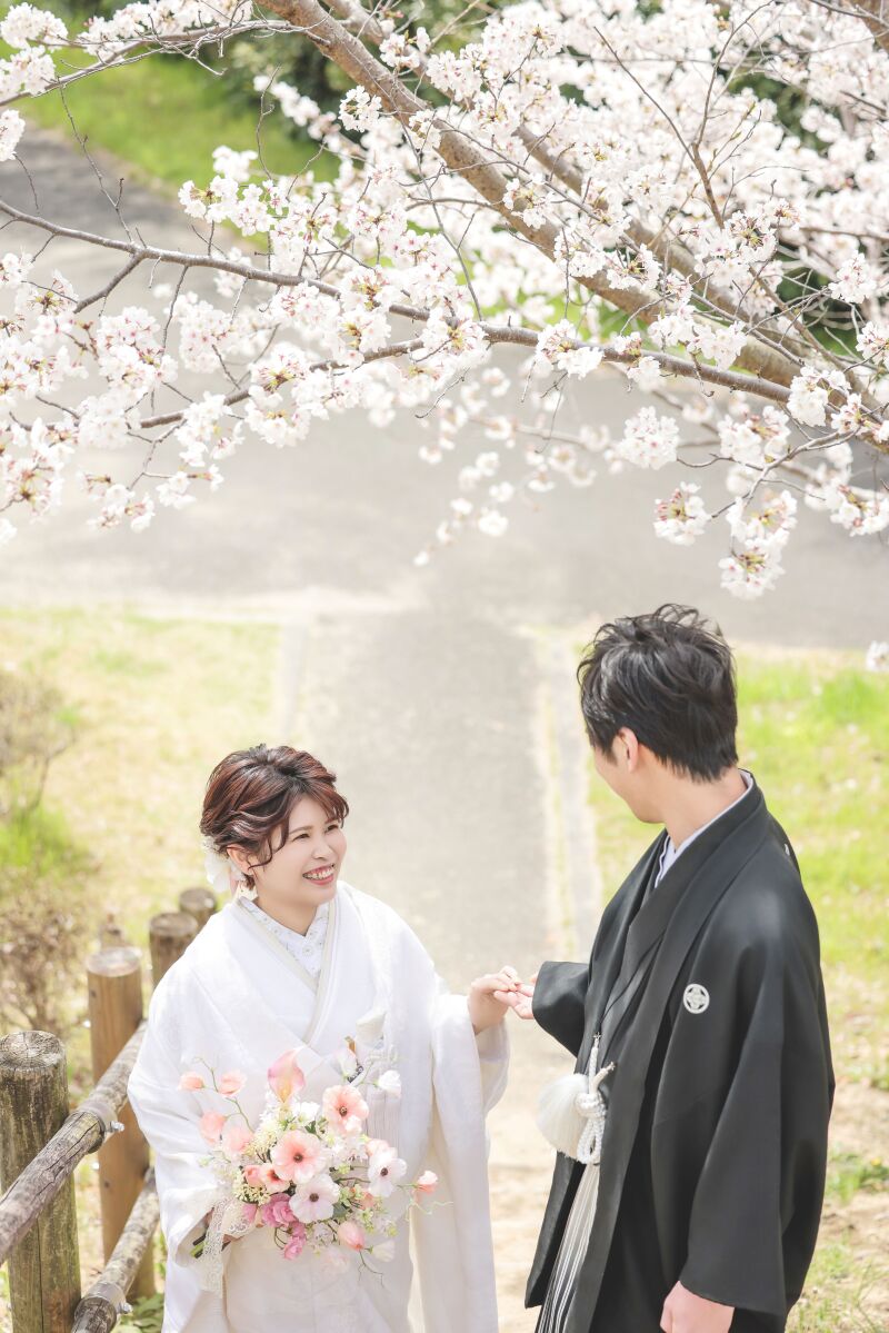 桜フォトウェディング〜和装フォト〜