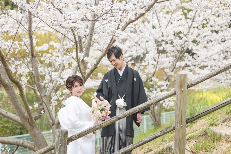 桜フォトウェディング〜和装フォト〜