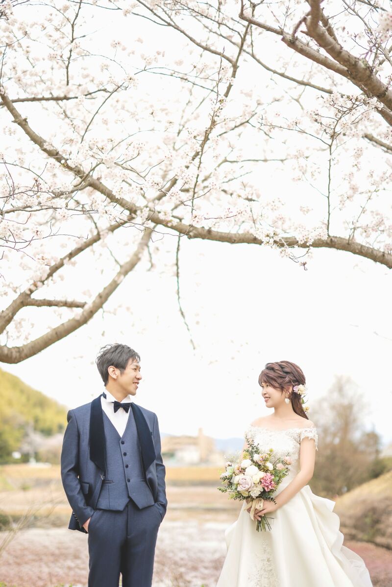 桜フォトウェディング〜ドレスフォト〜