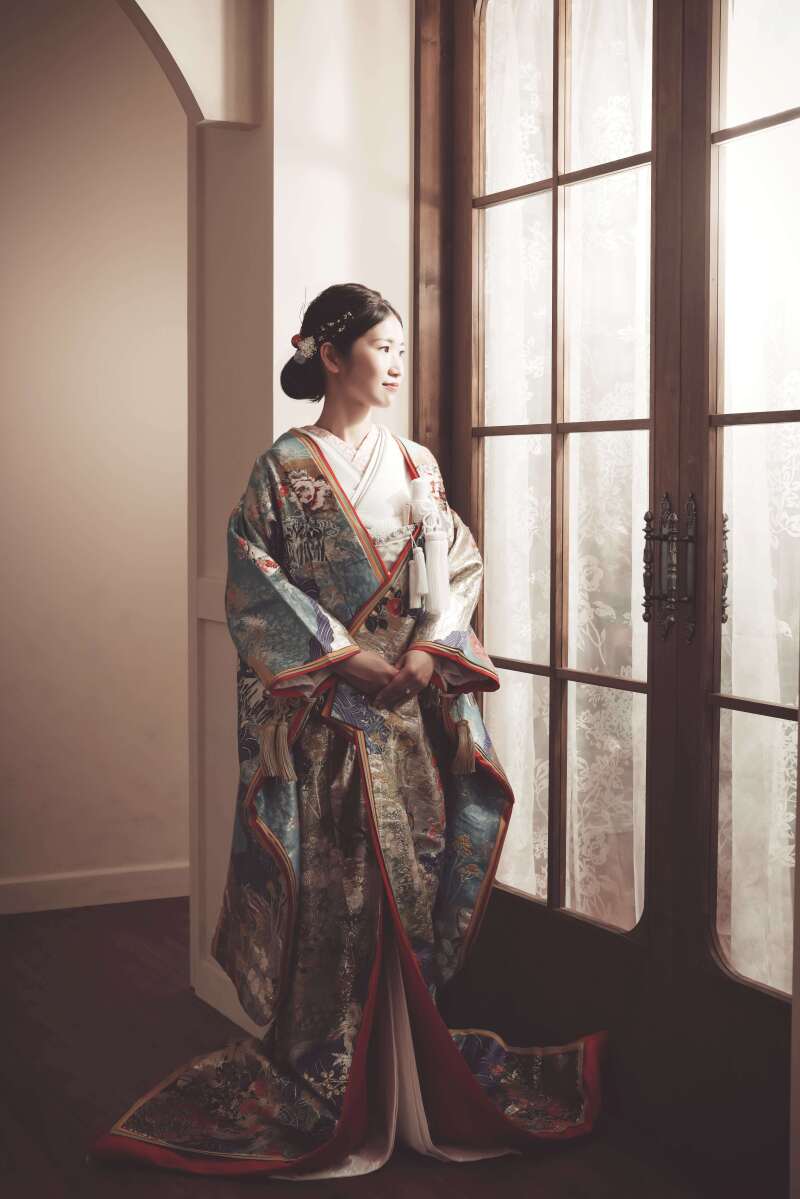 色打掛 紹介♪鮮やかなブルー系【色07】