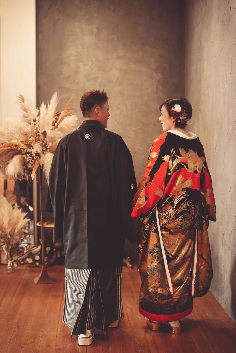 色打掛紹介♪クールで上品なブラック【色362】