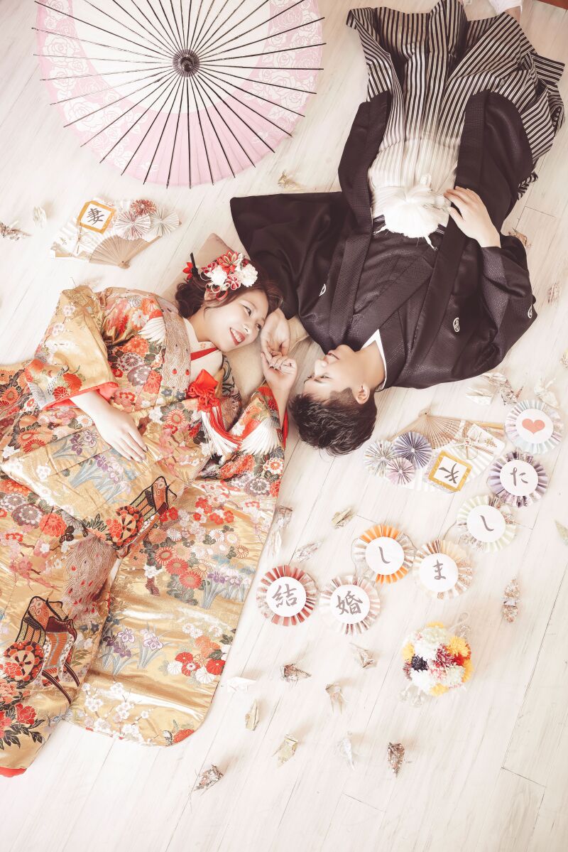 色打掛 紹介♪豪華で華やかゴールド【色09】