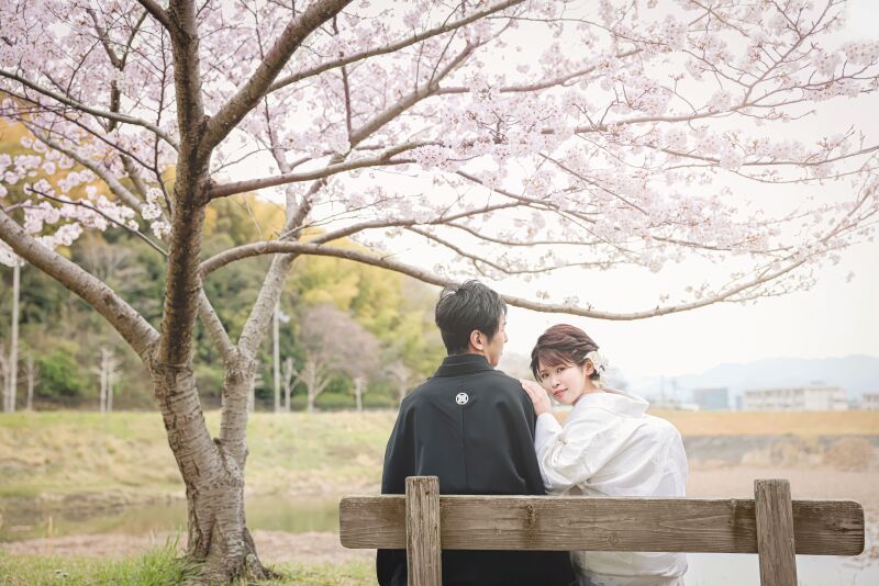 桜フォトウェディング〜和装フォト〜