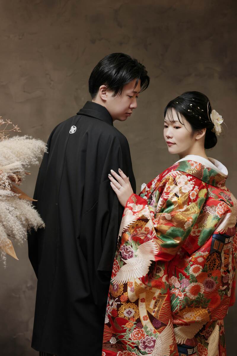 色打掛 紹介♪ 鮮やかな赤の色打掛【色385】