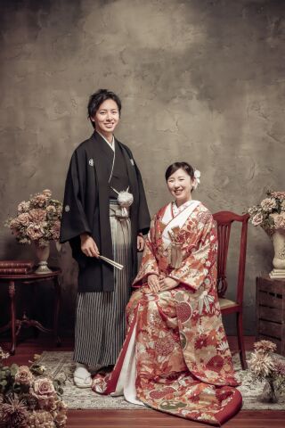 色打掛紹介♪〜古典柄の華やかな赤【色295】〜