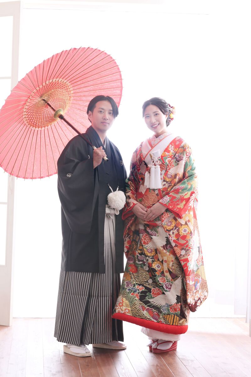 色打掛 紹介♪ 鮮やかな赤の色打掛【色385】