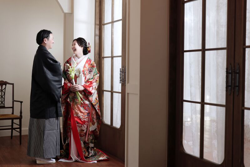 色打掛 紹介♪ 鮮やかな赤の色打掛【色385】