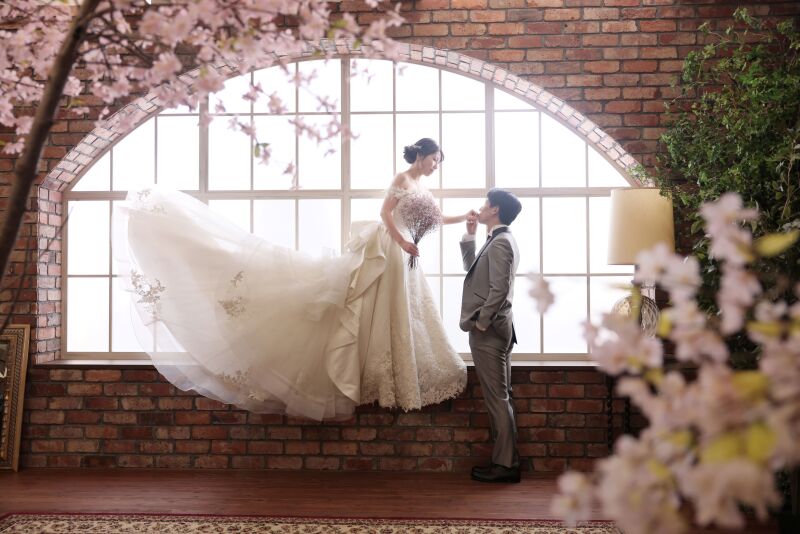 スタジオ内でも⁉桜ショット♡