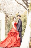 カクテルドレス紹介♪ 〜赤 ボリュームドレス〜