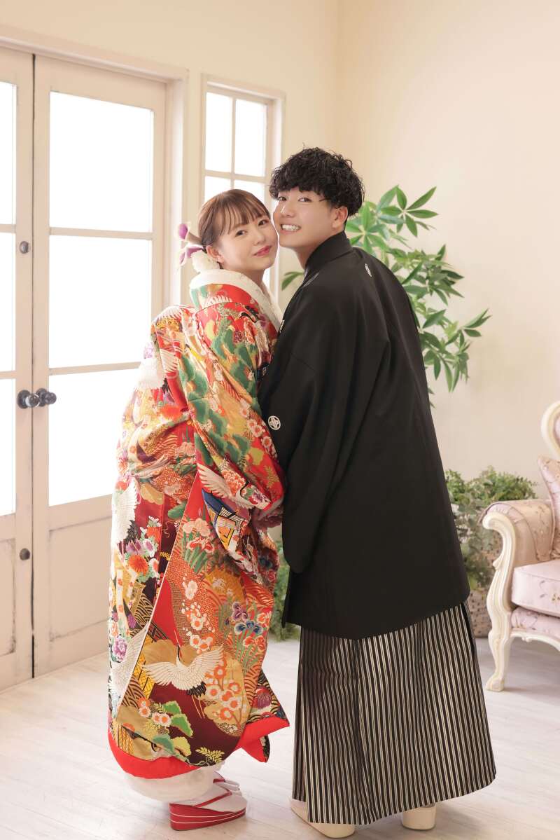 色打掛 紹介♪ 鮮やかな赤の色打掛【色385】