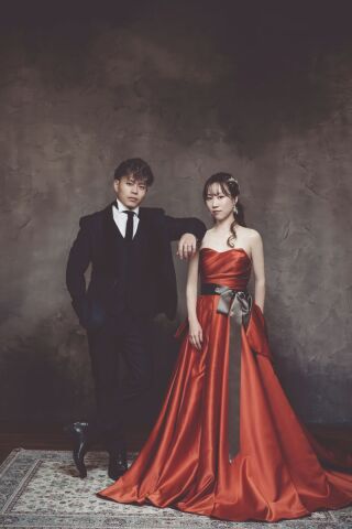 カクテルドレス紹介♪ 〜パフスリーブ付 テラコッタドレス〜