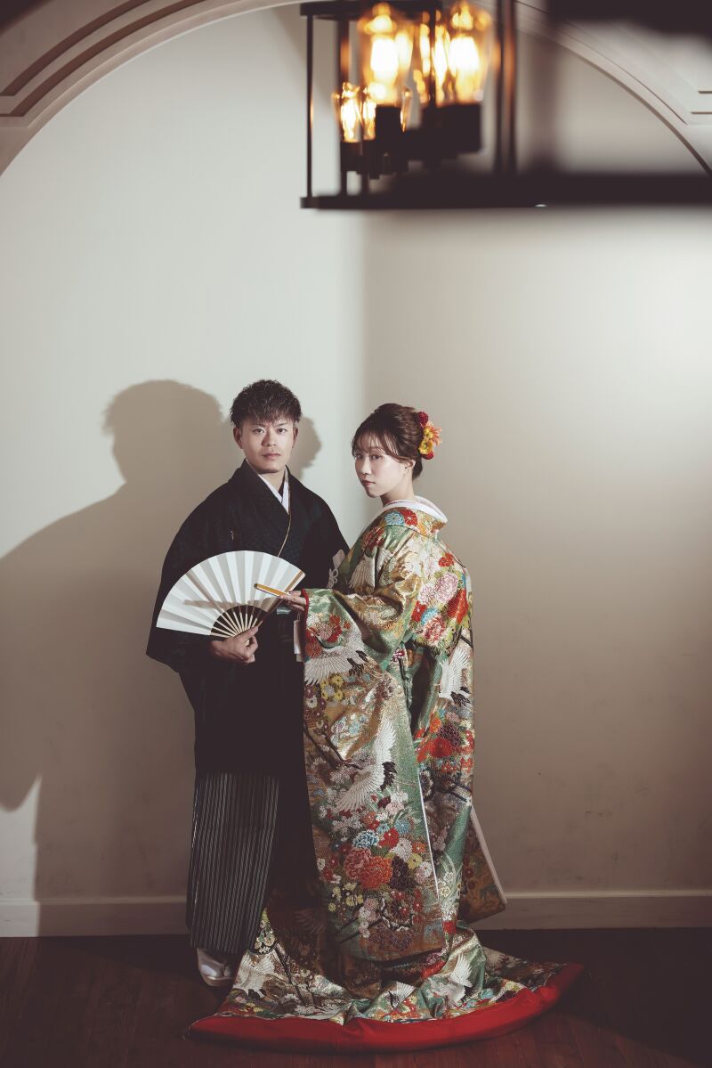 色打掛紹介♪〜上品で華やかなヒワグリーン【色04】〜