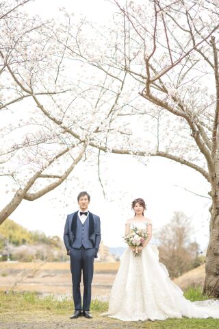 桜フォトウェディング〜ドレスフォト〜