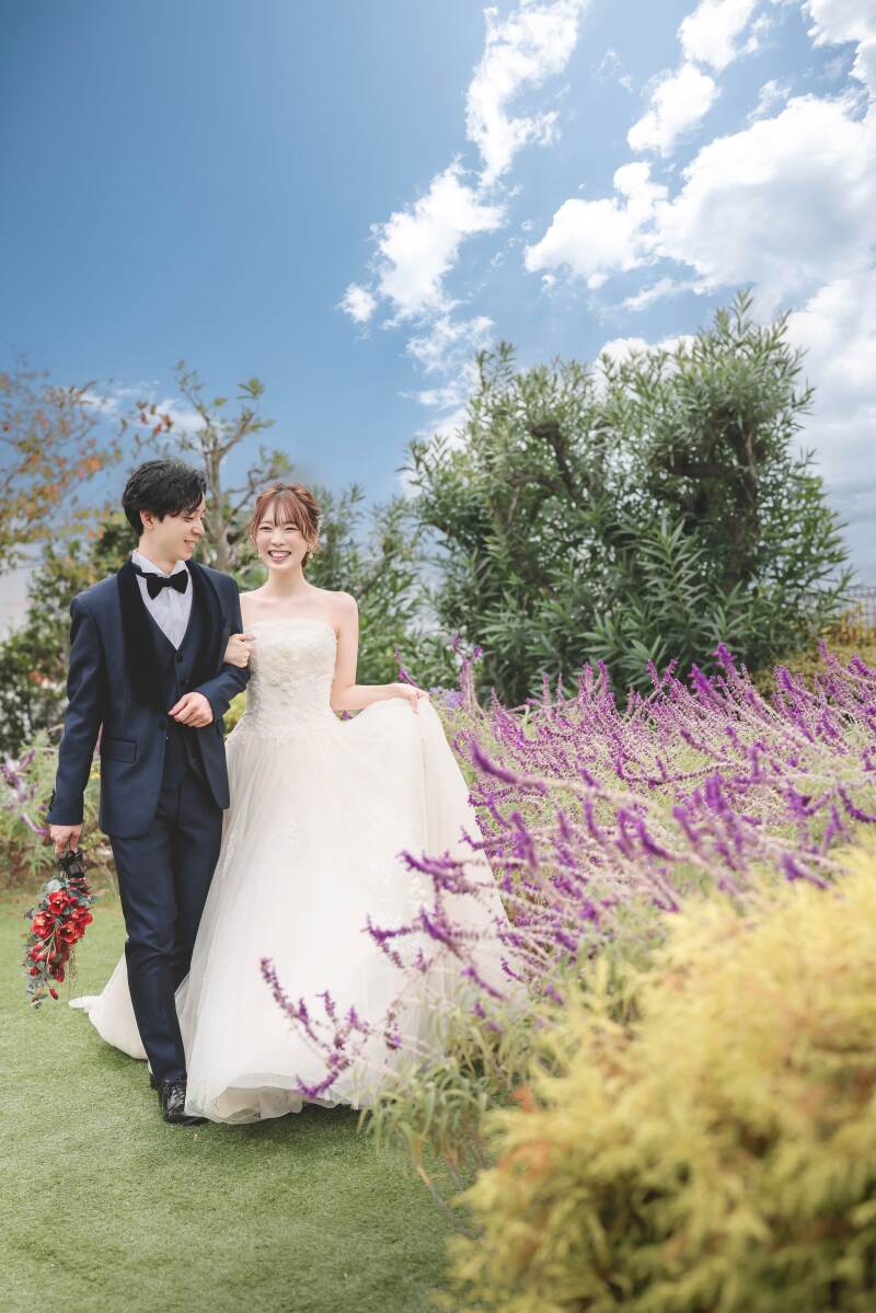 9月10月の撮影のラベンダーフォトが素敵♡