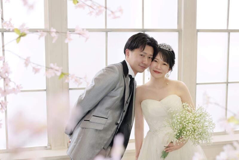 スタジオ内でも⁉桜ショット♡