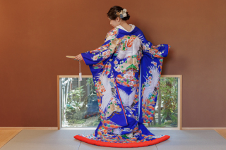 夏に撮影するなら!涼しげカラー和装♡