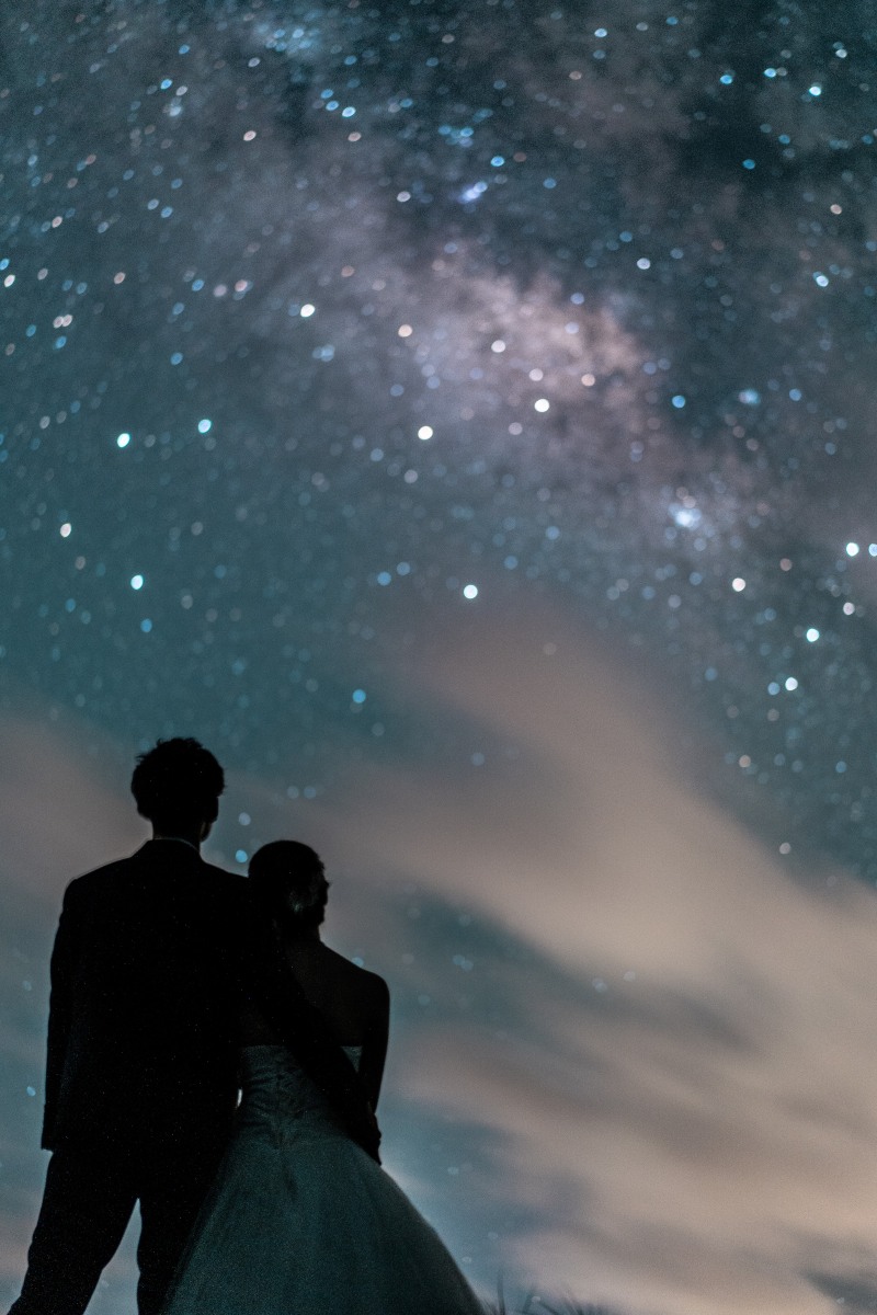満天の夜空もプロの写真で素敵な思い出に