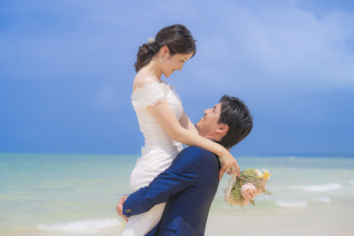 1月の宮古島でのフォトウェディング