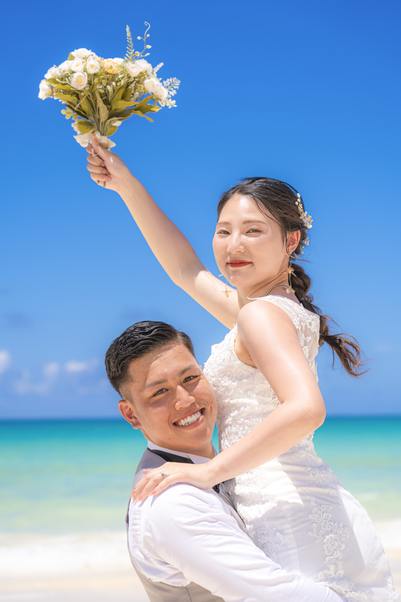 宮古島フォトウェディングにぴったりなヘアスタイル