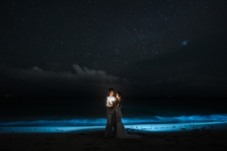 宮古島のロマンチックな星空ウェディング