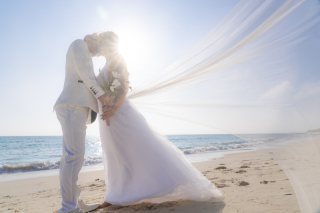 ロングベールはロマンティックなシーンや躍動感のある瞬間に必須アイテム♡