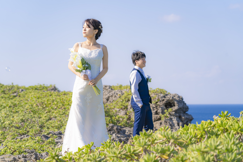 宮古島でのフォトウェディングでグリーンを背景にする魅力