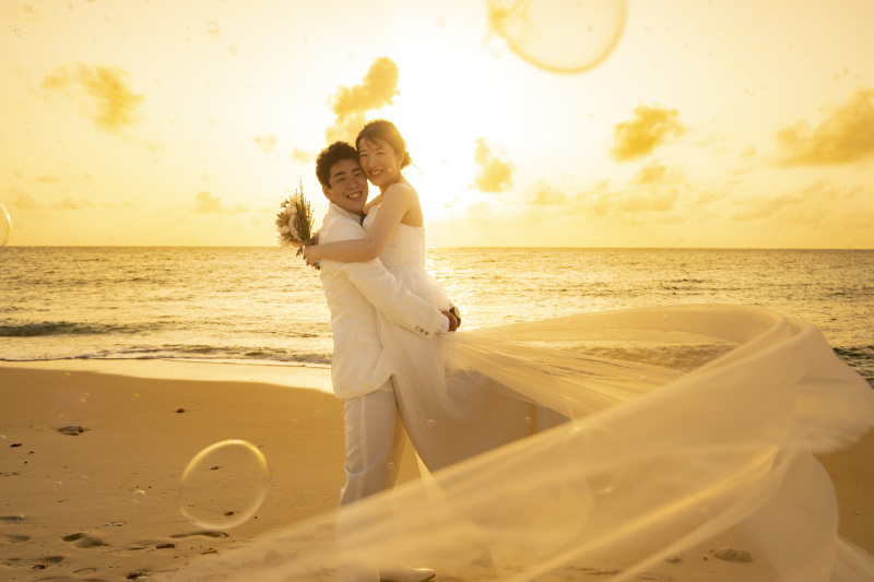宮古島フォトウェディング|時間帯別の撮影プラン(夕方~夜)