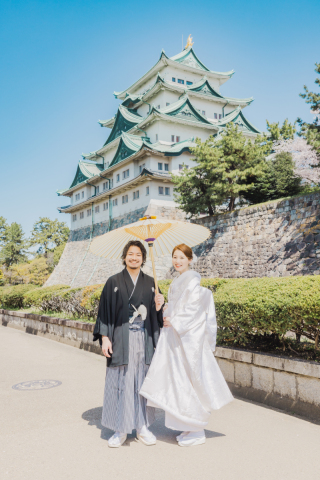 〖和装〗名古屋城 桜ロケ撮影紹介