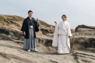 ロケーション撮影に和装の組み合わせ♪