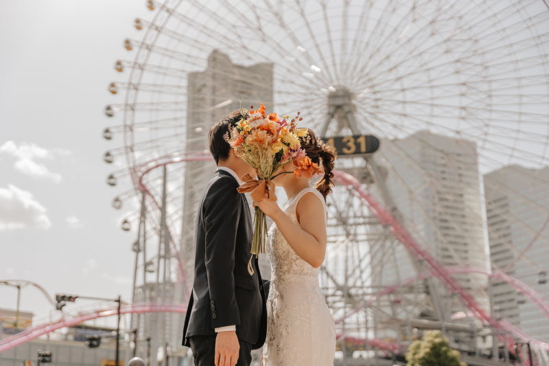 都会ならではのおしゃれな前撮りも♪
