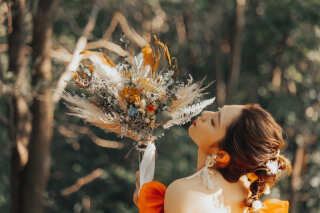 一生に一度の前撮り♪おふたりのお好きな小物を持ってきてください