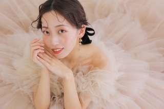 ふわふわカラードレス